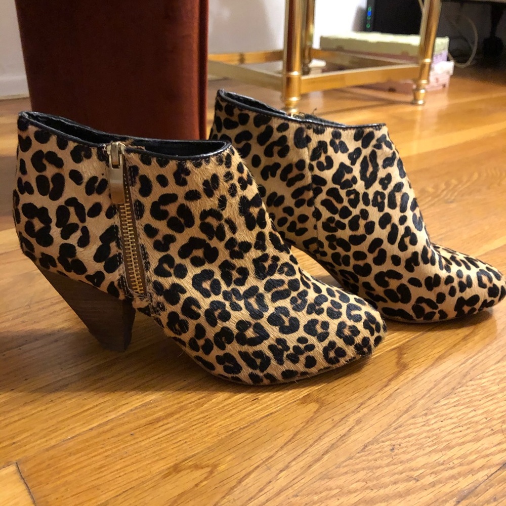 Leopard Boot Heel